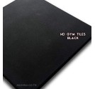 RUBBER FITNESS FLOORING HD GYM TILES (แผ่นยางกันกระแทกฟิตเนส รุ่น HD GYM) BLACK SIZE 50x50x2.5CM WEIGHT 5KG 1Y.